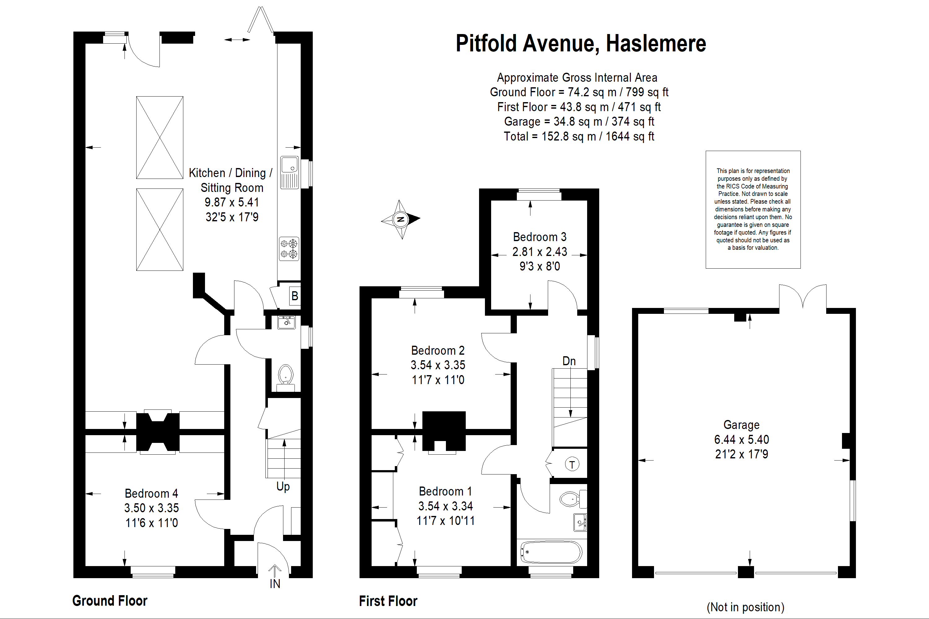 1, Pitfold Avenue, Haslemere floorplan