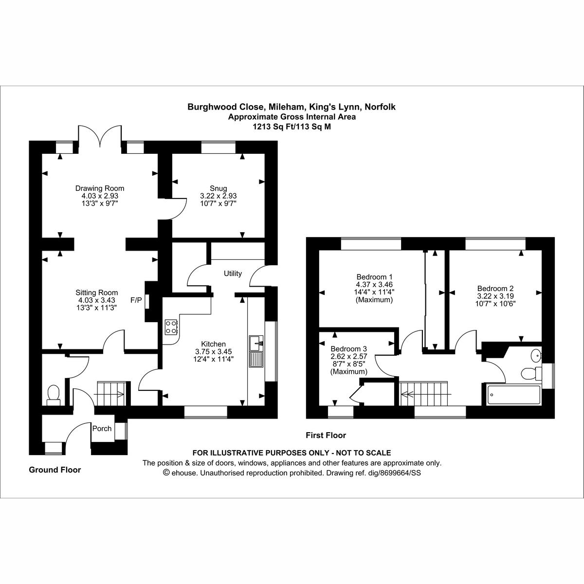 5, Burghwood Close, King's Lynn floorplan