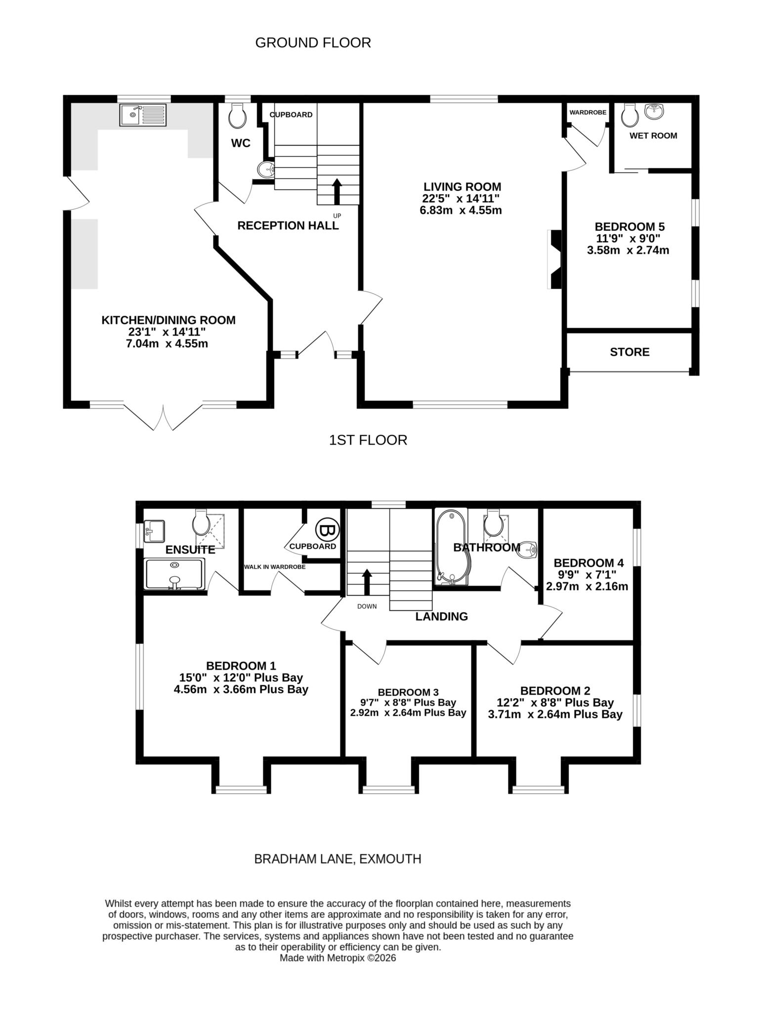 117, Bradham Lane, Exmouth floorplan