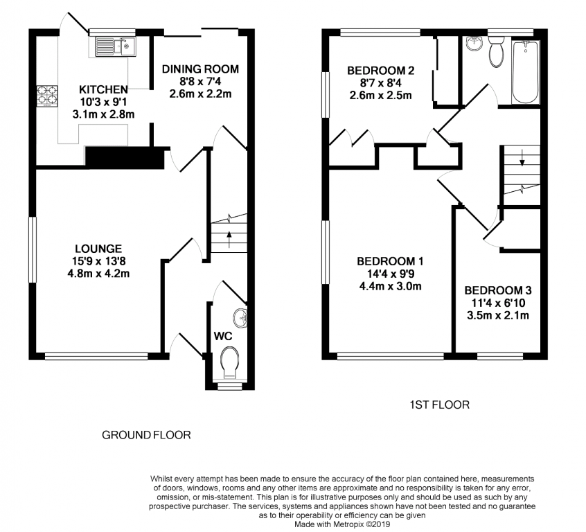 3 Bedrooms End terrace house for sale in Orwell Close, Farnborough GU14