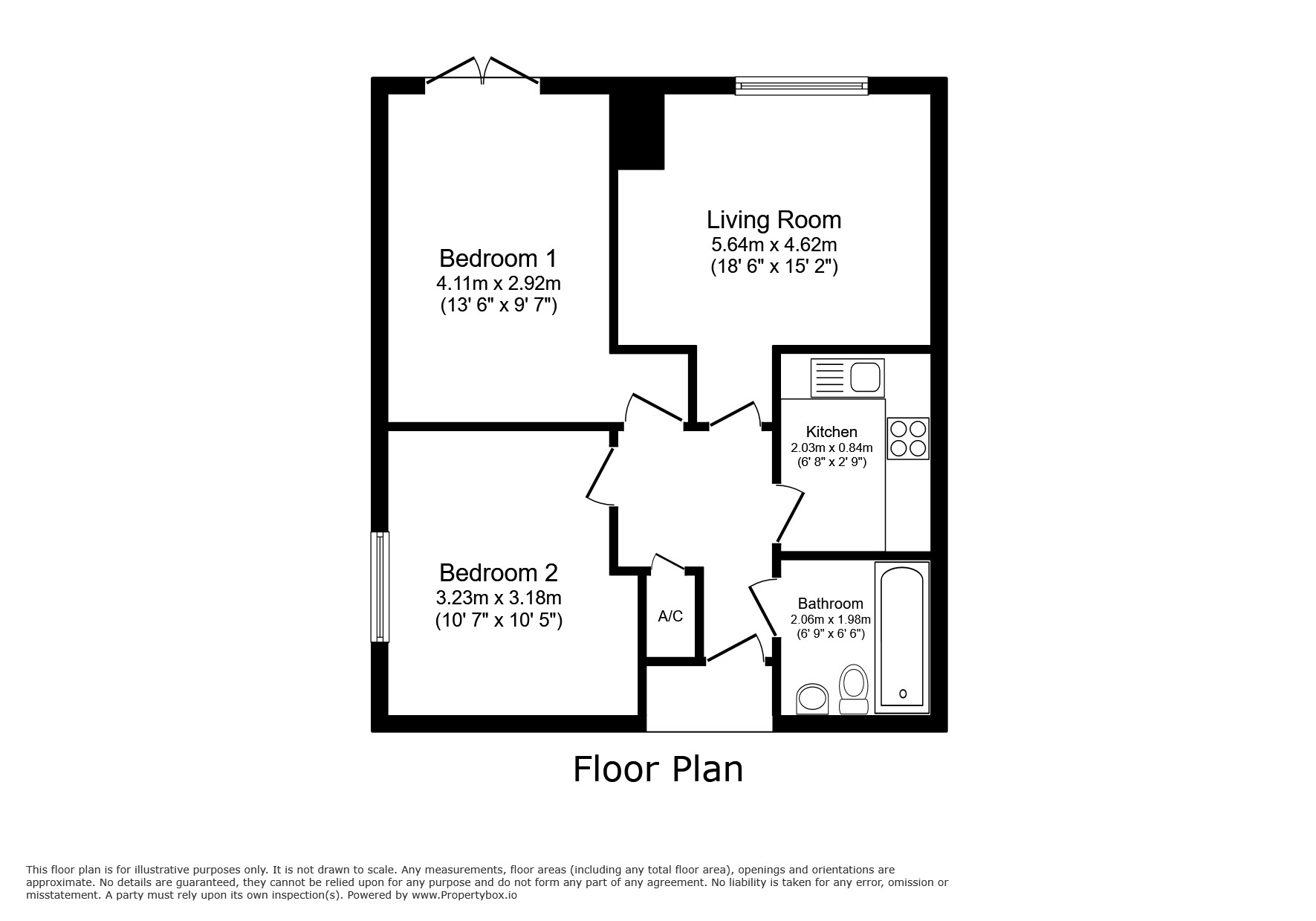 122, London Road, Camberley, Surrey floorplan