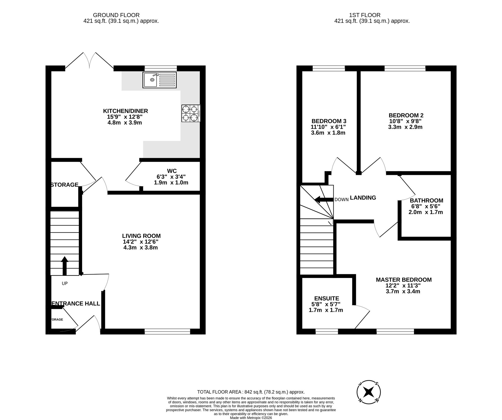 4 Simon Mews, Leamington Spa floorplan