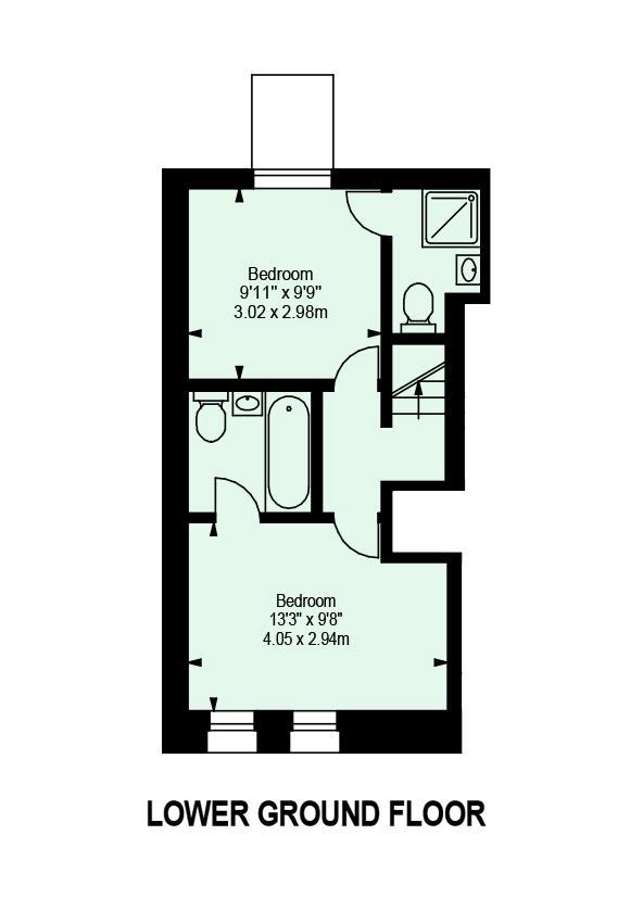 Flat 1, 32 Burton Street, London floorplan