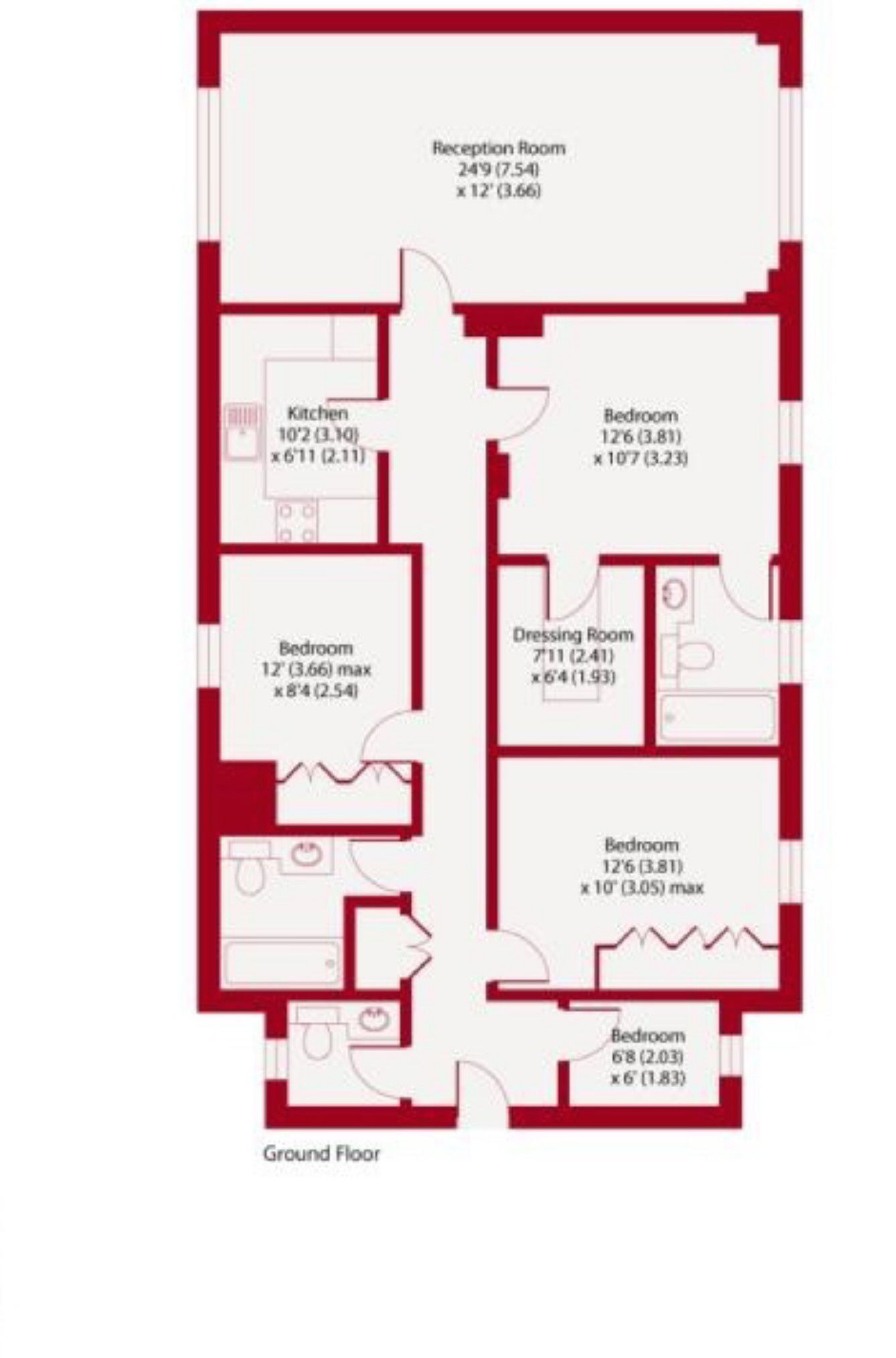 3 Bedrooms Flat to rent in St. Johns Wood Park, London NW8