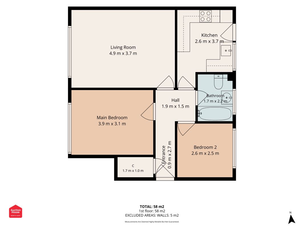 90 Mirlaw Road, Cramlington floorplan