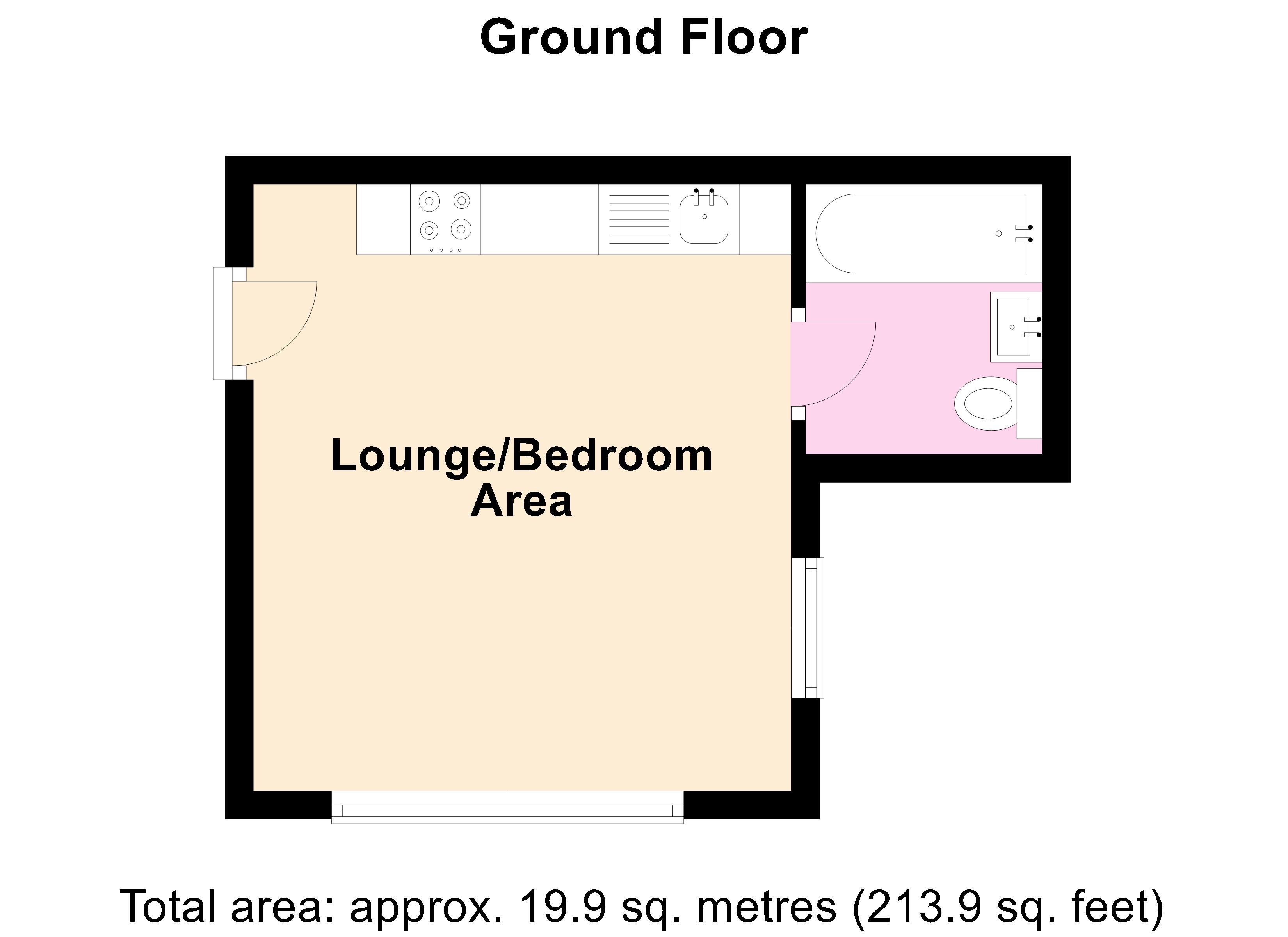 Flat  6, 114, Bentley Road, Doncaster floorplan