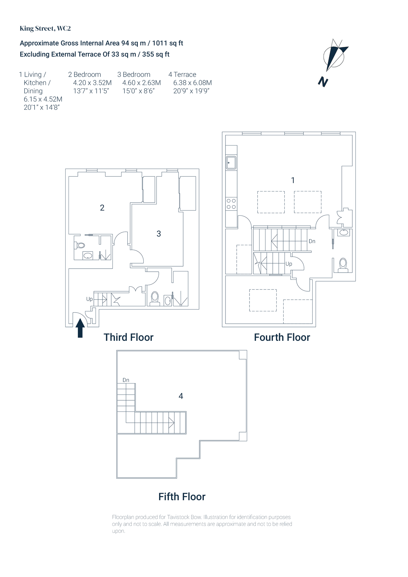 Flat 6, 39a King Street, Covent Garden floorplan