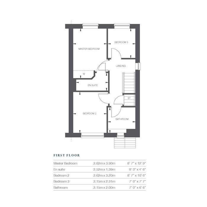 "Jasmine" at Comberton Road, Kidderminster DY10, 3 bedroom semi