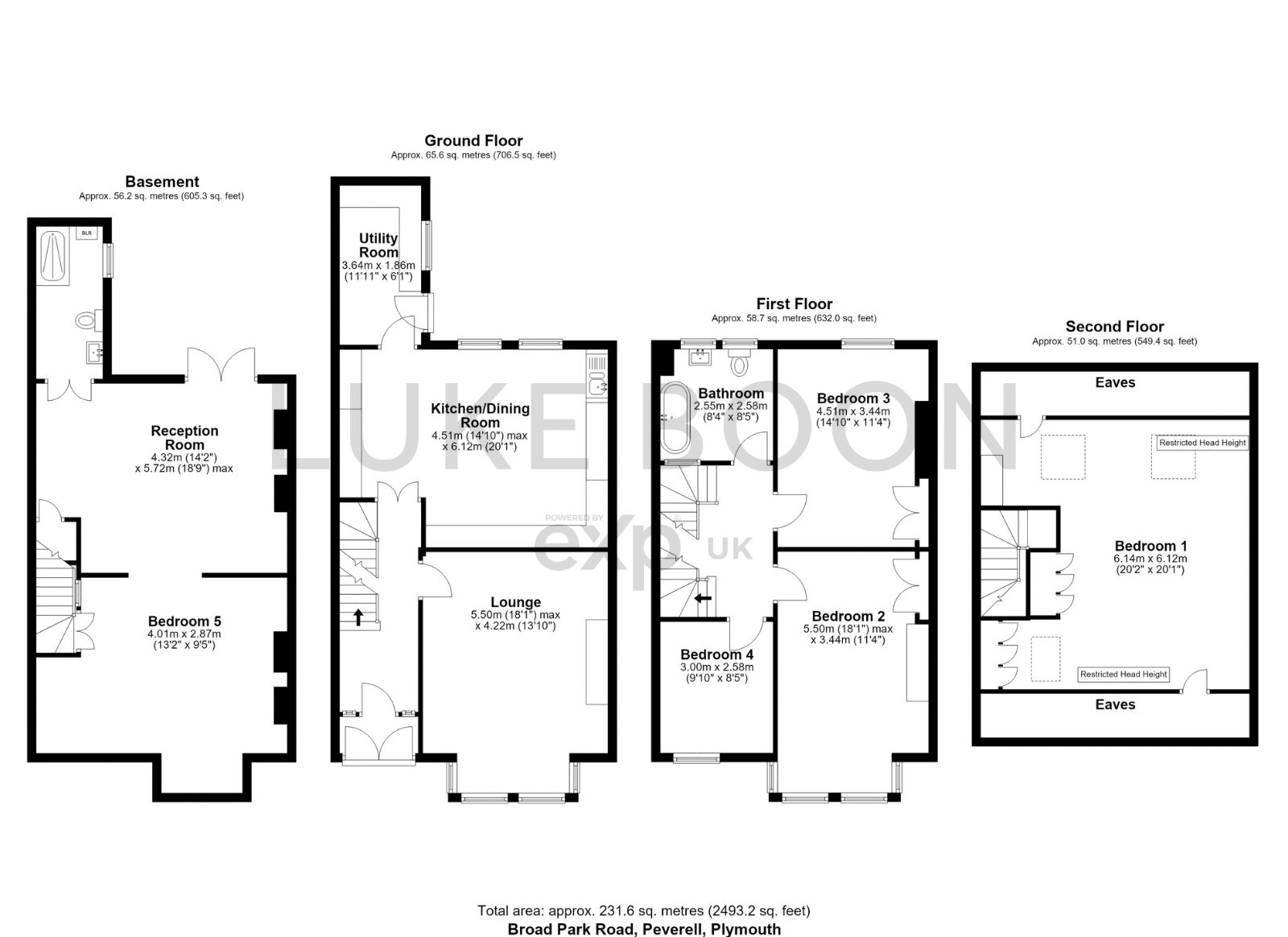 11, Broad Park Road, Plymouth floorplan
