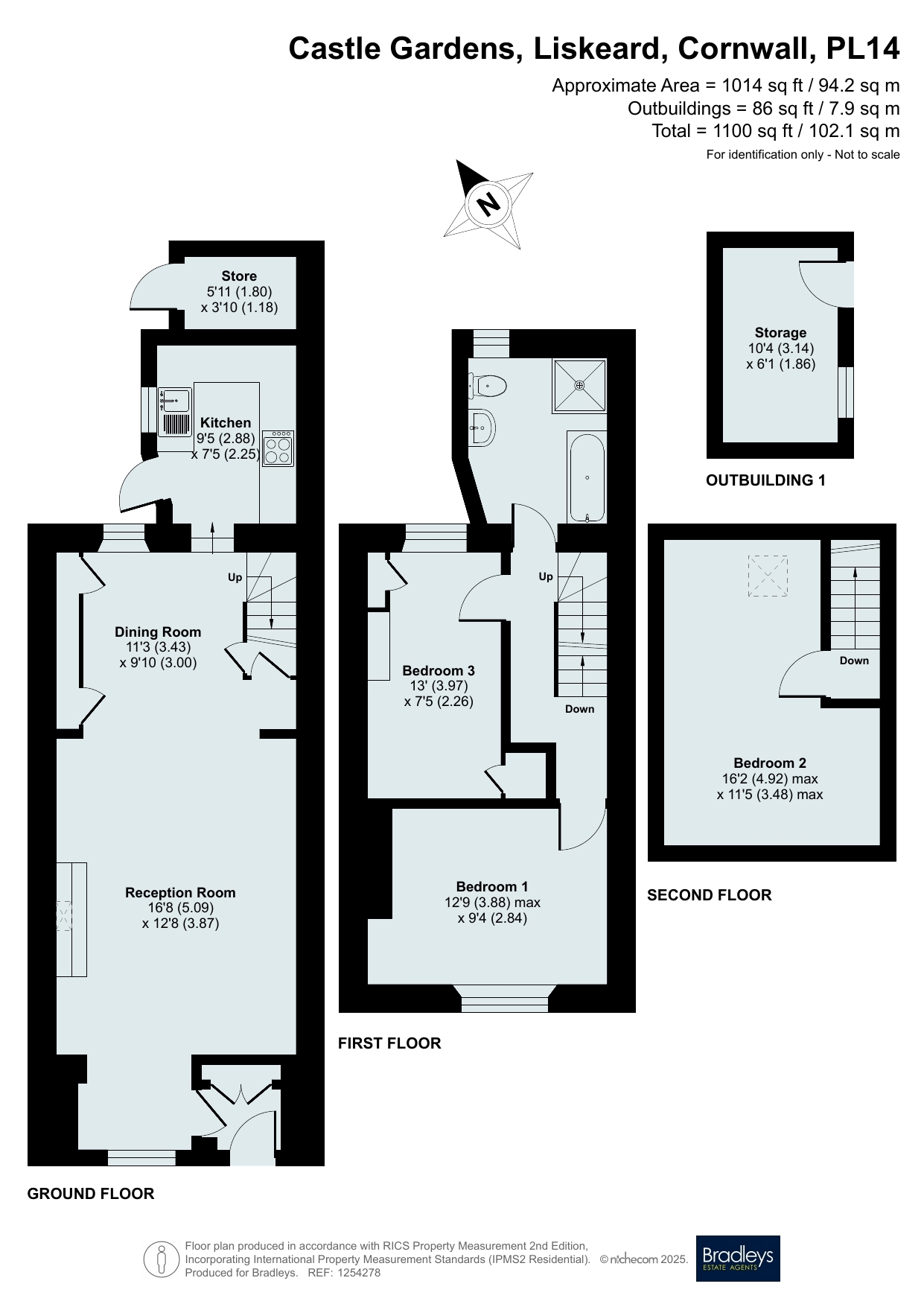 3, Castle Gardens, Cornwall floorplan