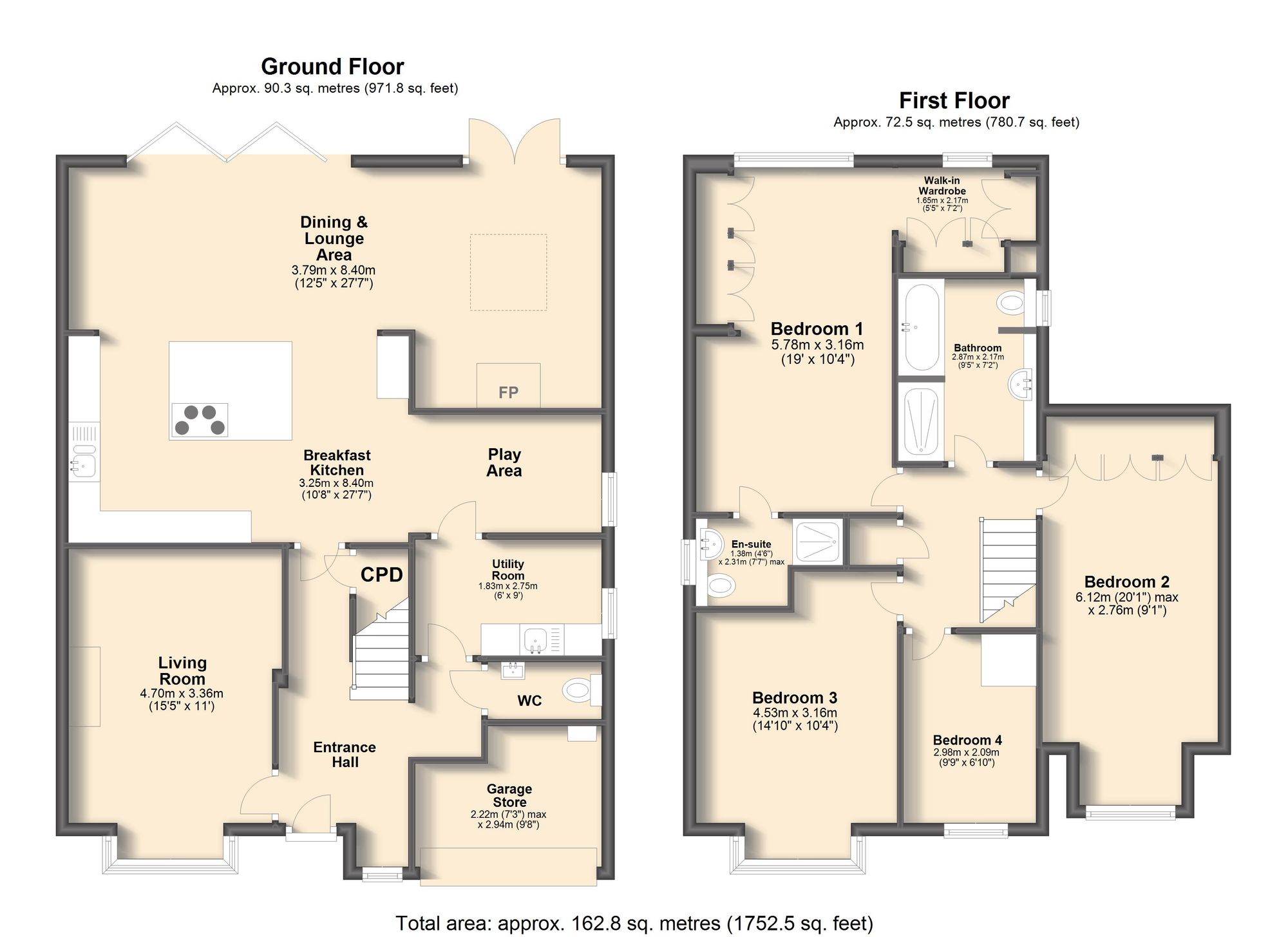 10 Brackens Lane, Chesterfield floorplan