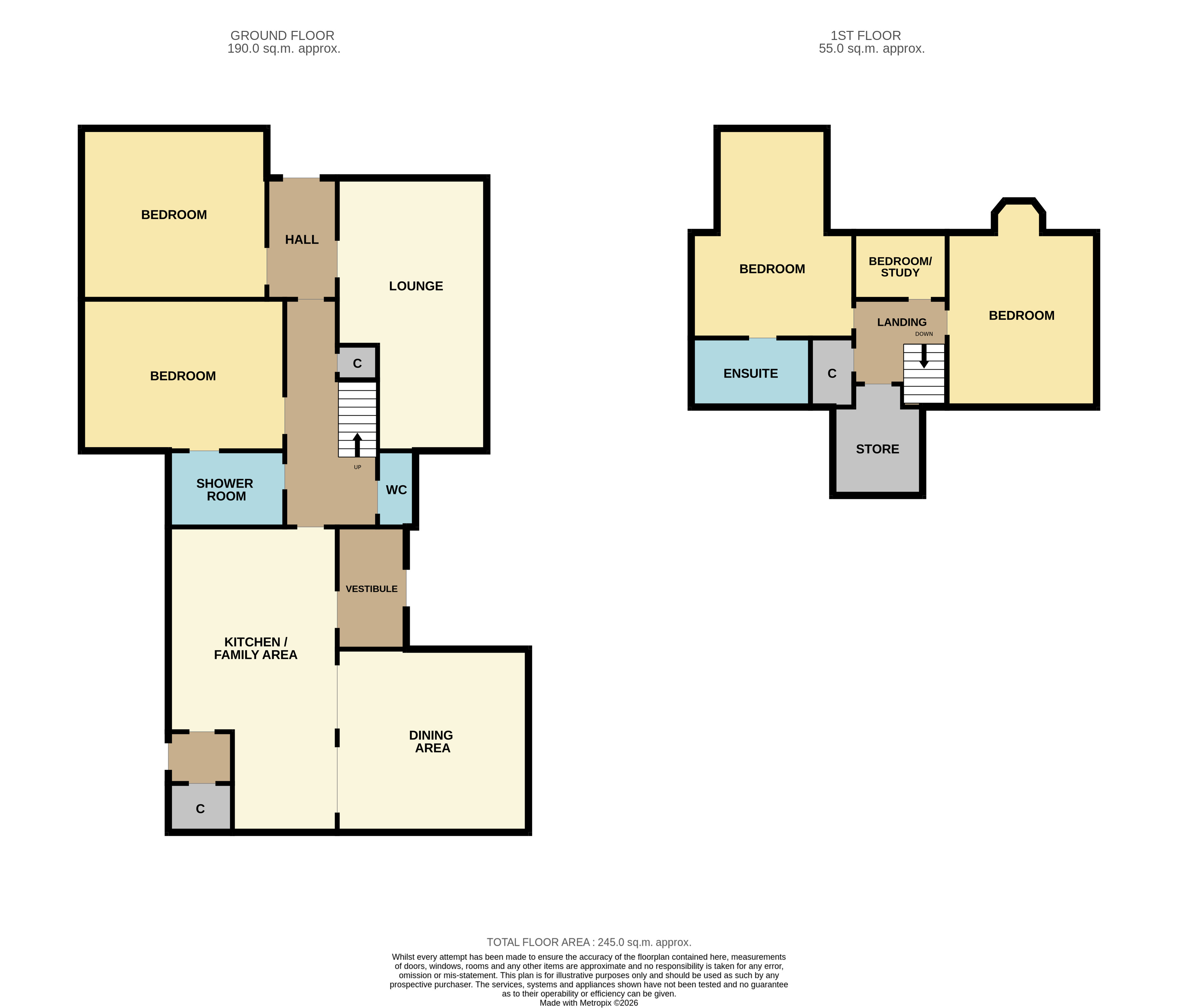 Dryleys Farm House, Dryleys, Montrose floorplan