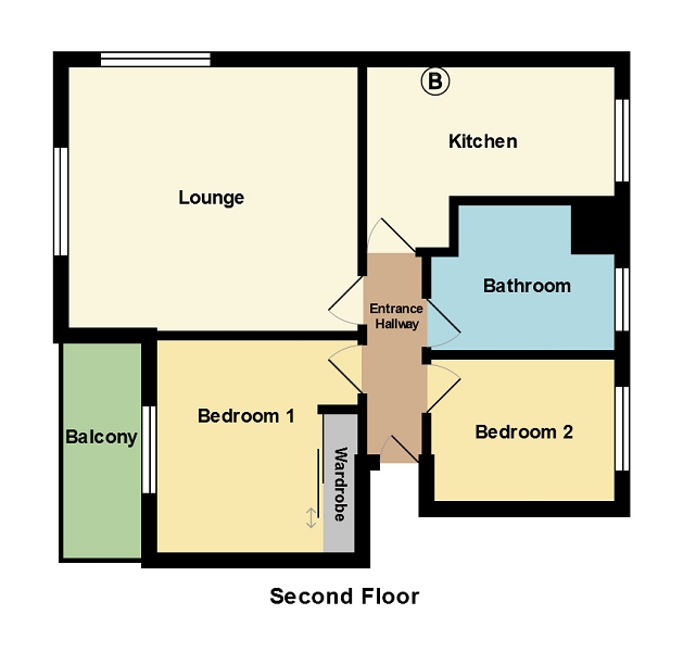 2 Bedrooms Flat to rent in Pantmawr Court, Caer Wenallt, Rhiwbina, Cardiff. CF14