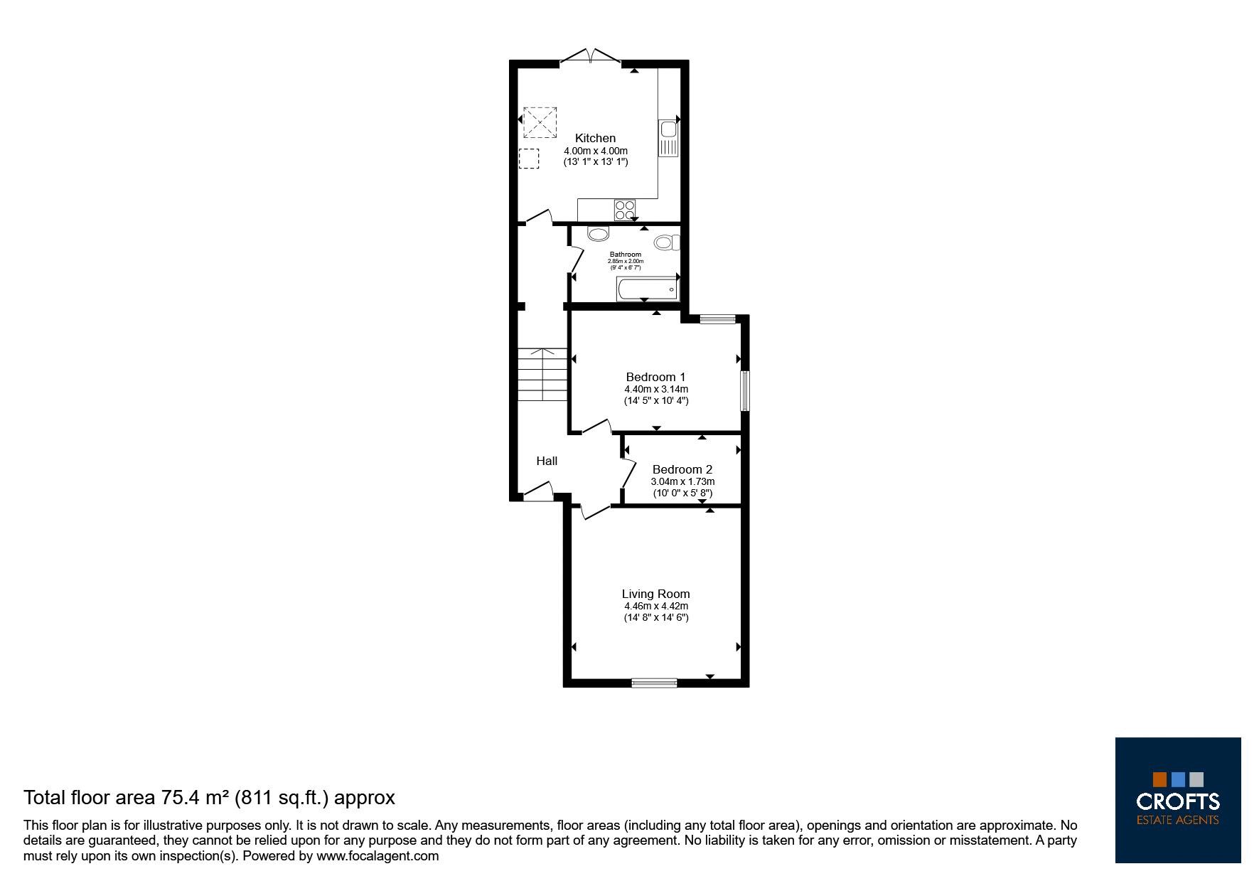 Second Floor Flat 6, 25-27, Welholme Road, Grimsby floorplan