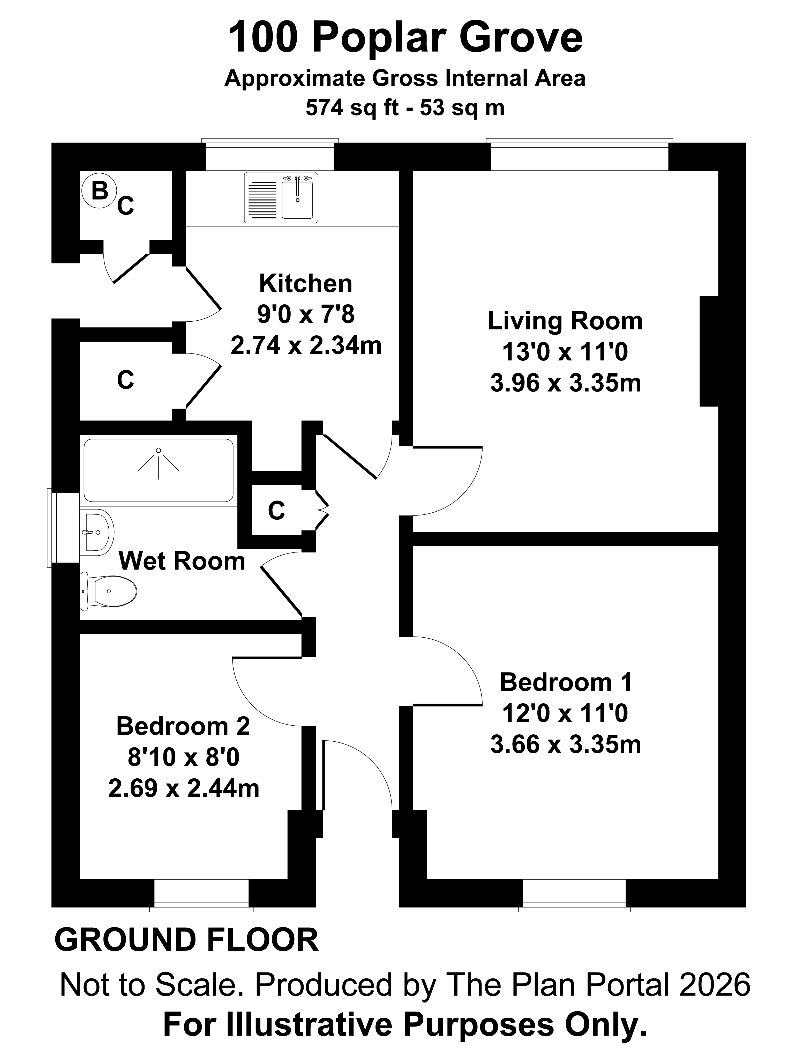 Poplar Grove, Oxford floorplan