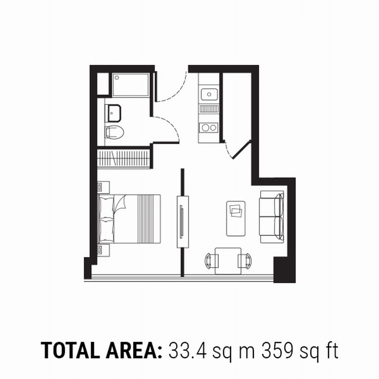 0 Bedrooms Studio to rent in Trinity Square, 23-59 Staines Road, Hounslow, Middlesex TW3