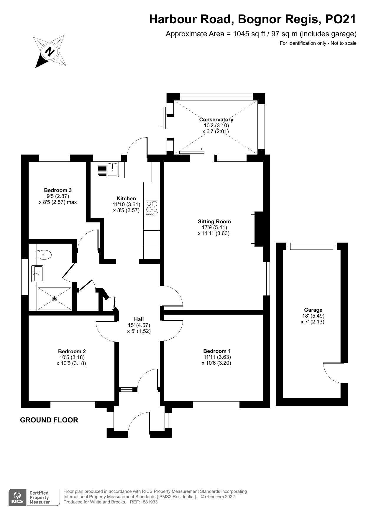 Harbour Road, Pagham PO21, 3 bedroom detached bungalow for sale