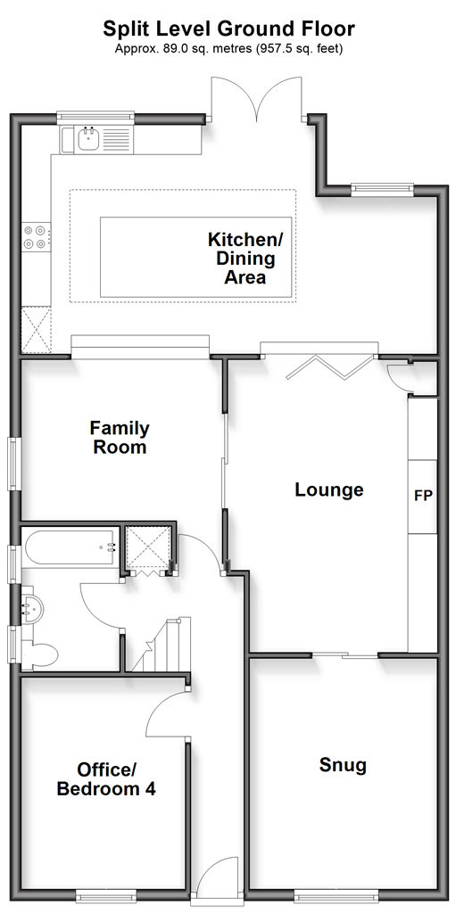 Selhurst Road Woodingdean, Brighton floorplan