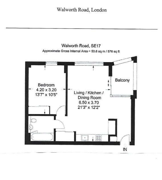 1 Bedrooms Flat to rent in Walworth Road, London SE17