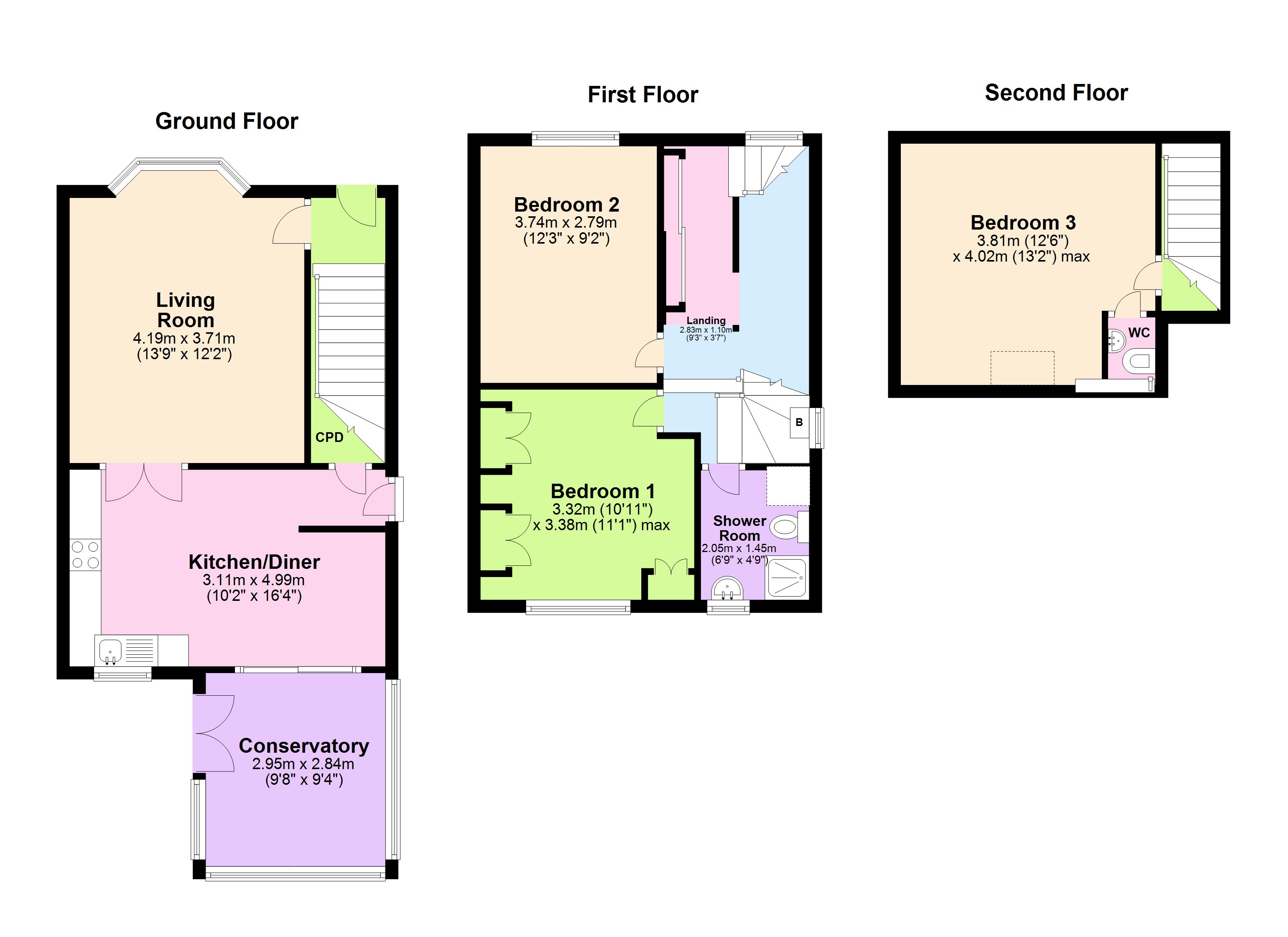 26, Lock Lane, NOTTINGHAM floorplan