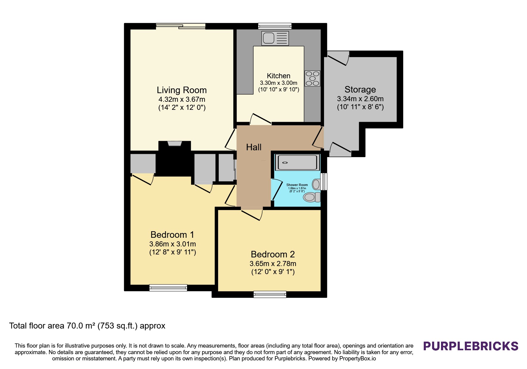 22, Yates Way, Telford floorplan