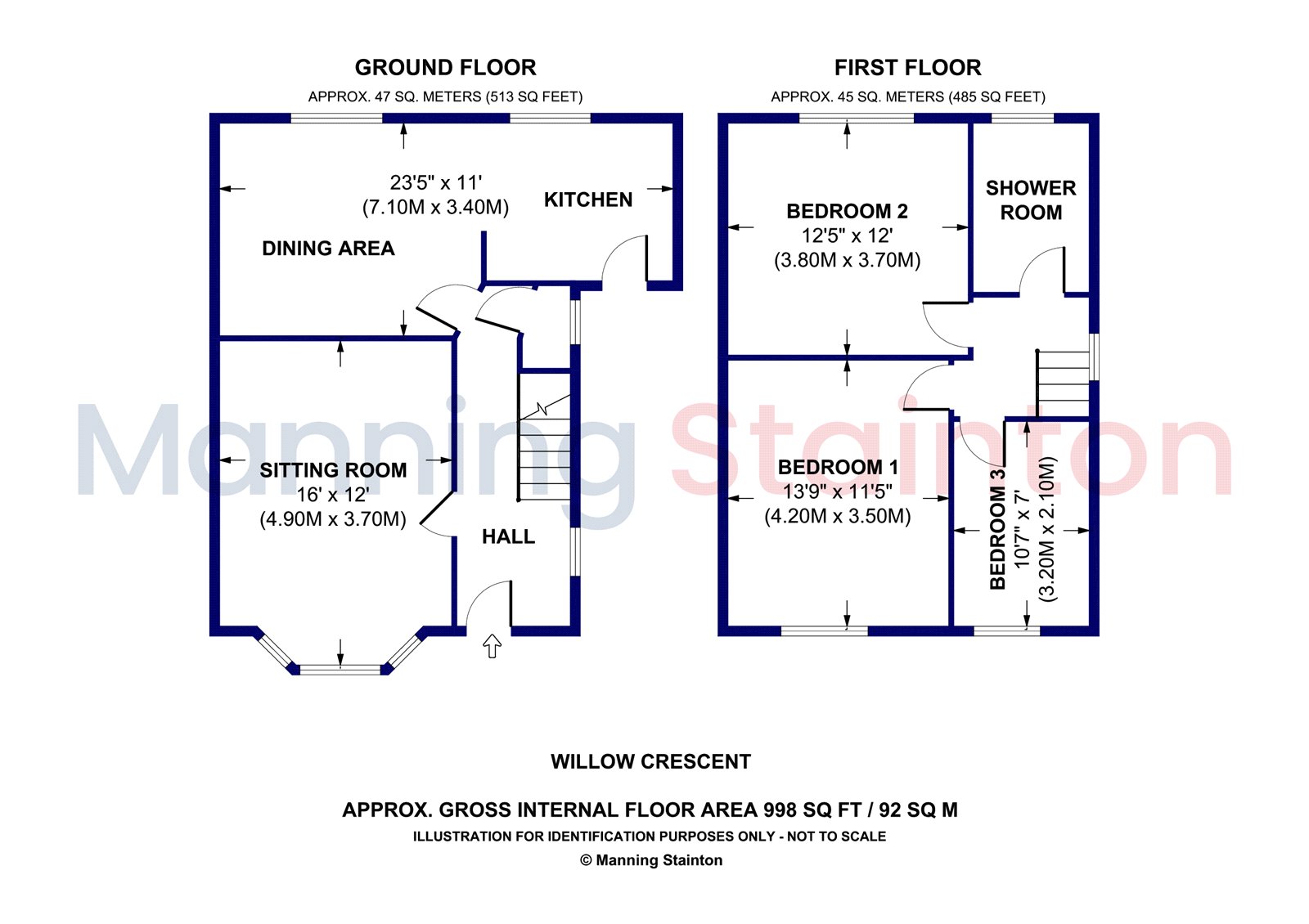 28, Willow Crescent, West Yorkshire floorplan