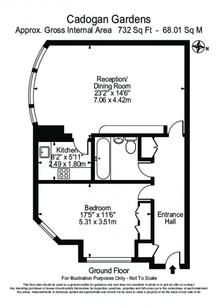 1 Bedrooms Flat to rent in Cadogan Gardens, Chelsea SW3