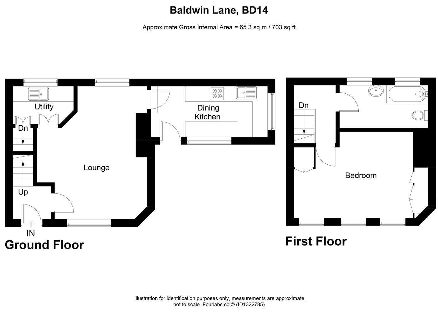 56, Baldwin Lane, Bradford floorplan
