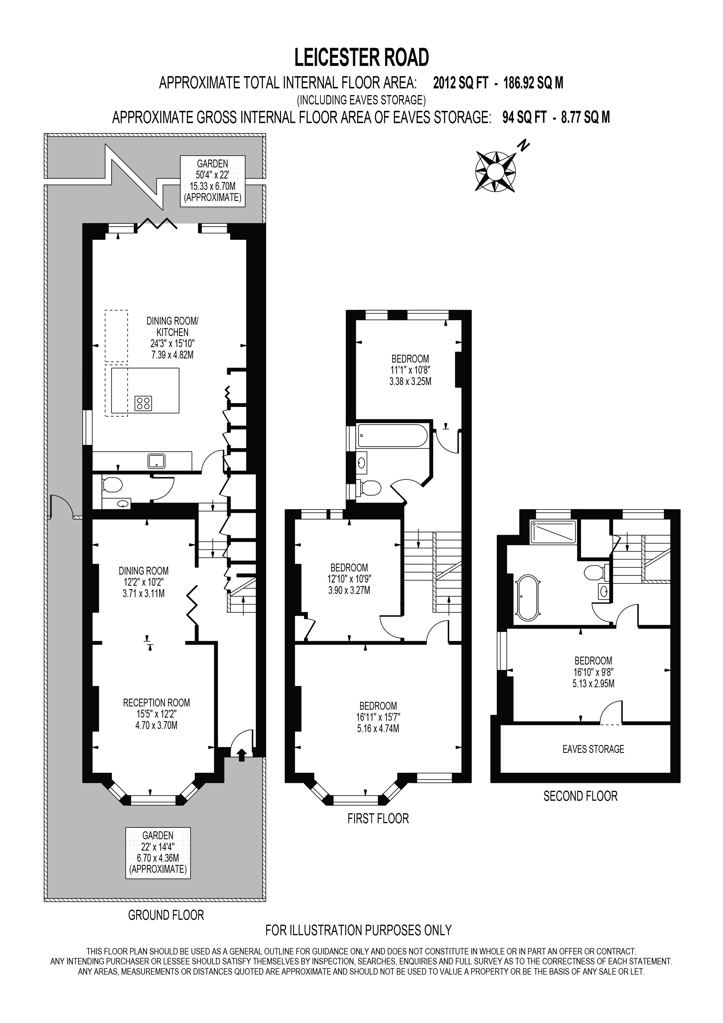 11, Leicester Road, Surrey floorplan