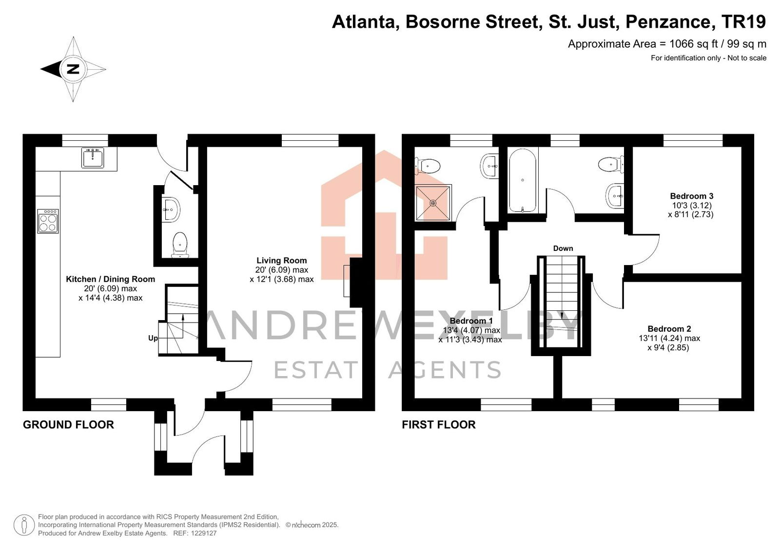 Atlanta,2, Bosorne Street, St Just floorplan