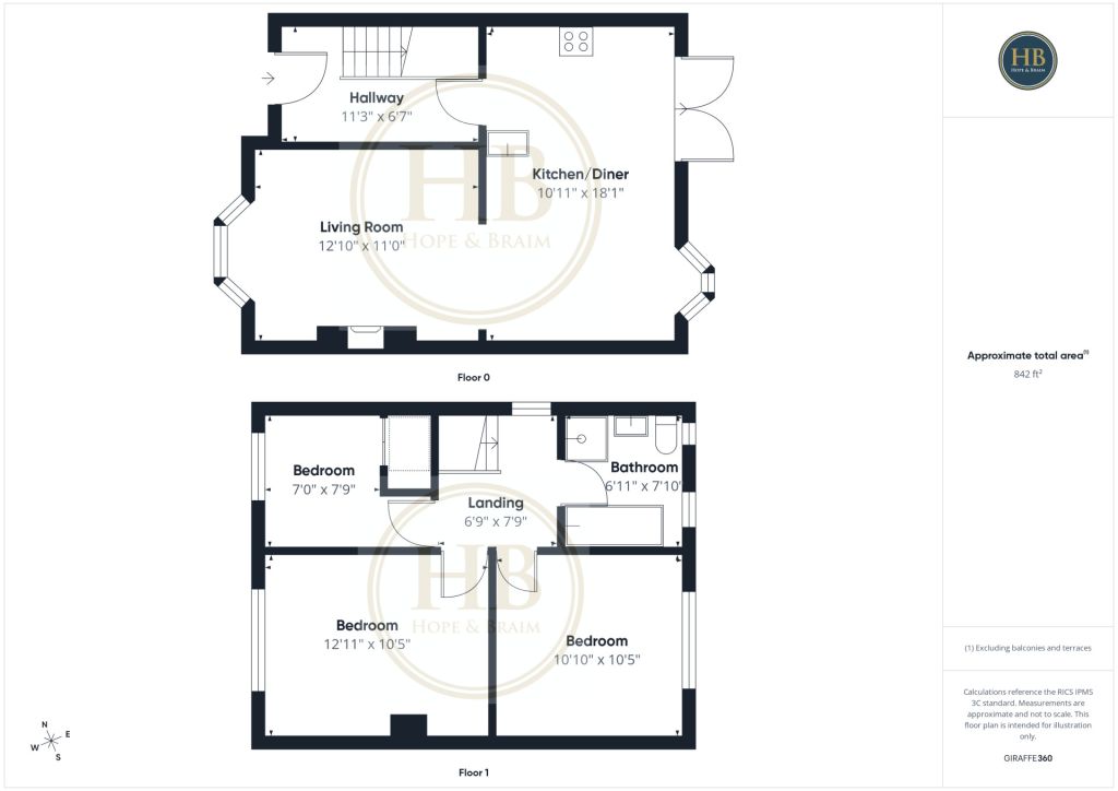 52, Love Lane, Whitby floorplan
