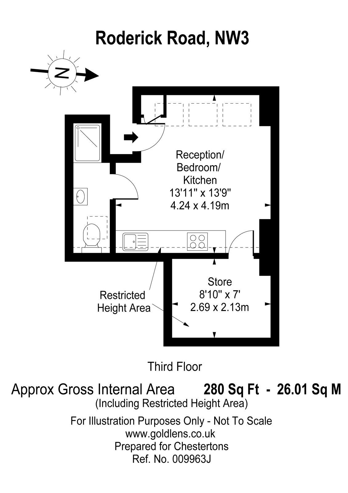 0 Bedrooms Studio to rent in Roderick Road, South End Green, London NW3