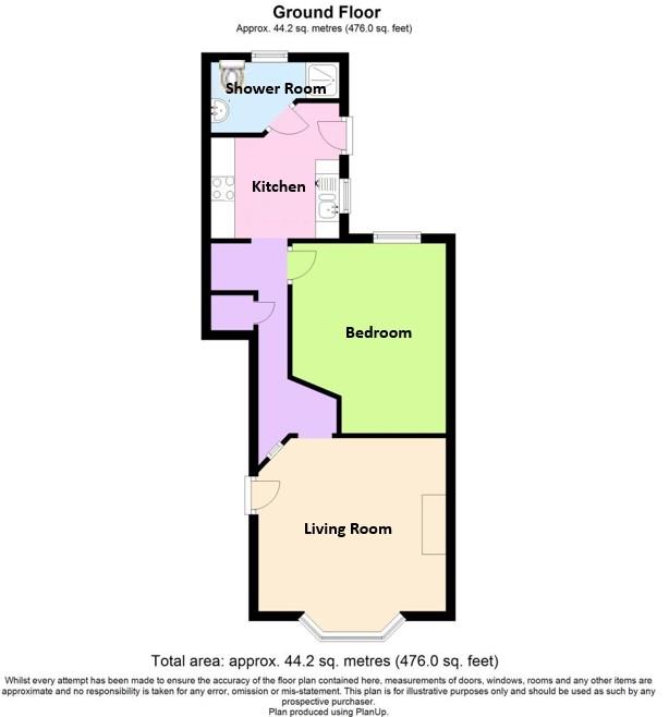 Flat A, 4, Sea View Terrace, Folkestone floorplan