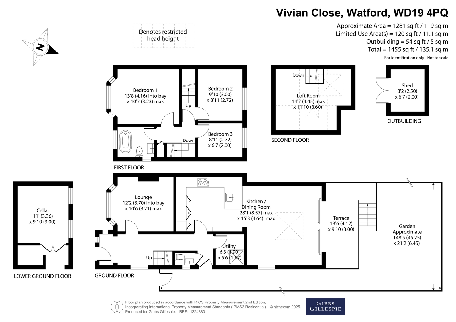 6, Vivian Close, Watford floorplan