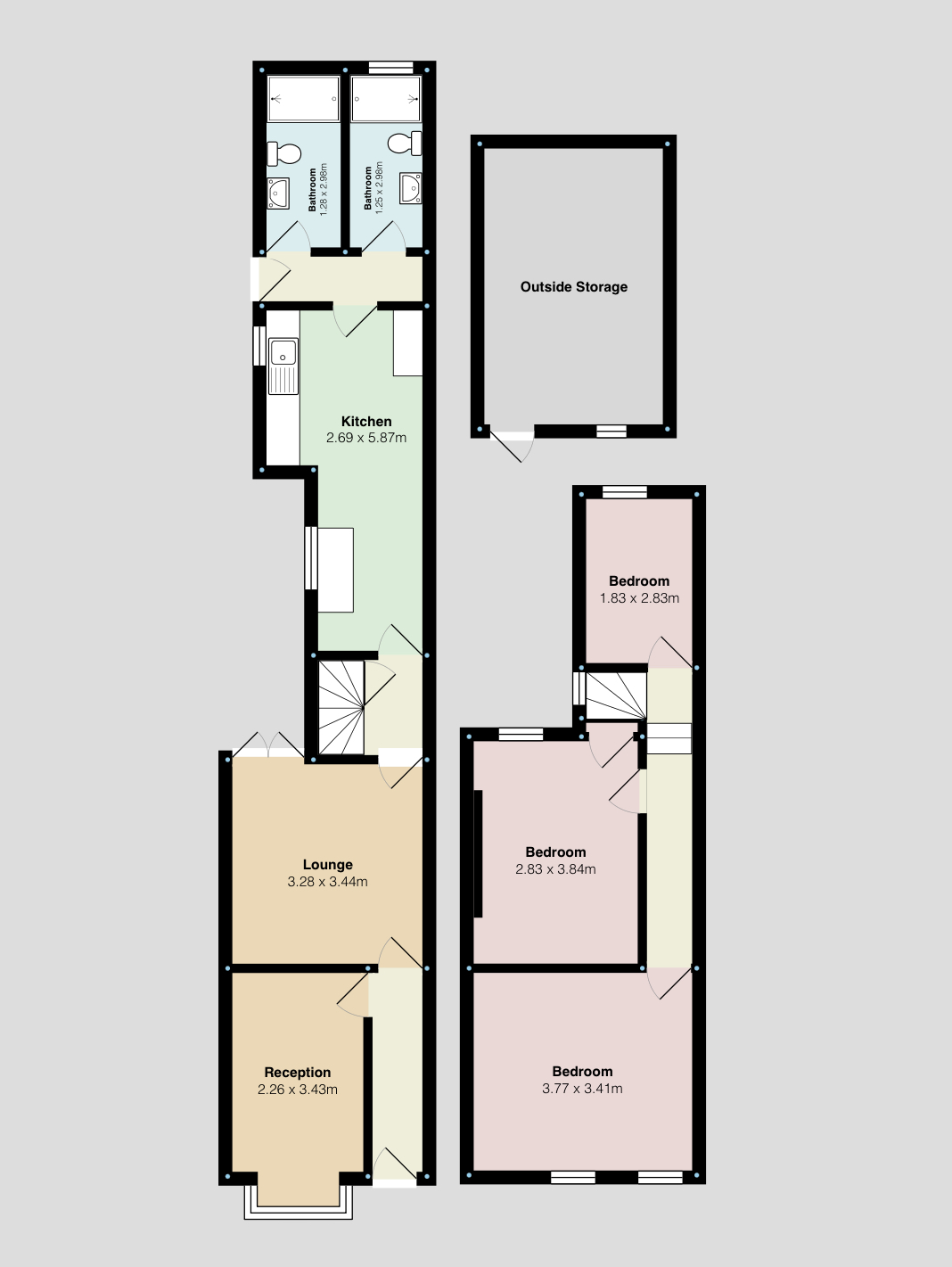 299, Cherrywood Road, Birmingham floorplan