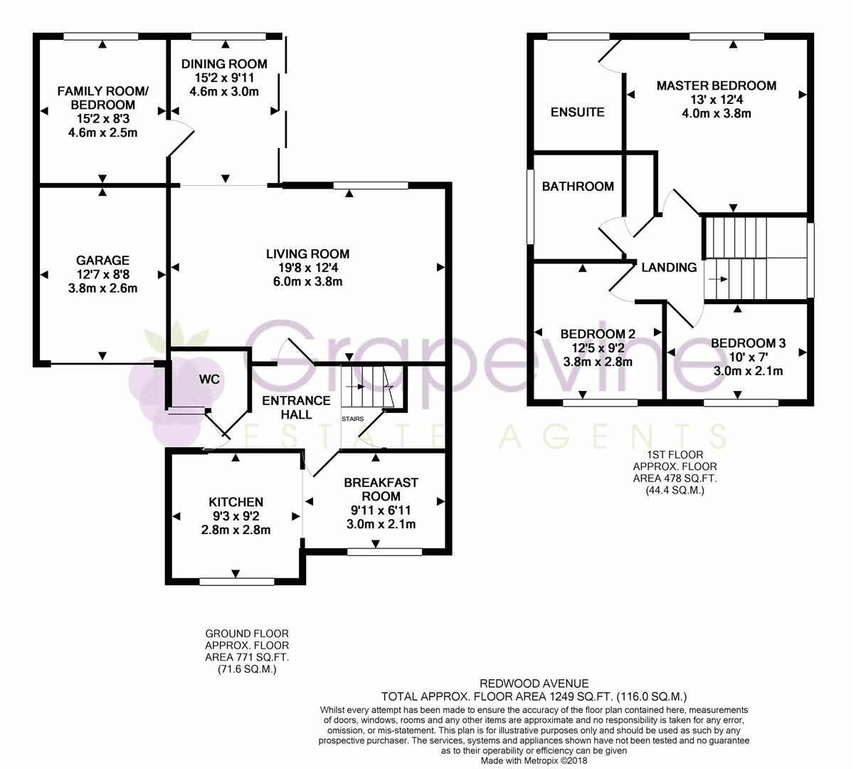 3 Bedrooms Detached house for sale in Redwood Avenue, Woodley, Reading RG5