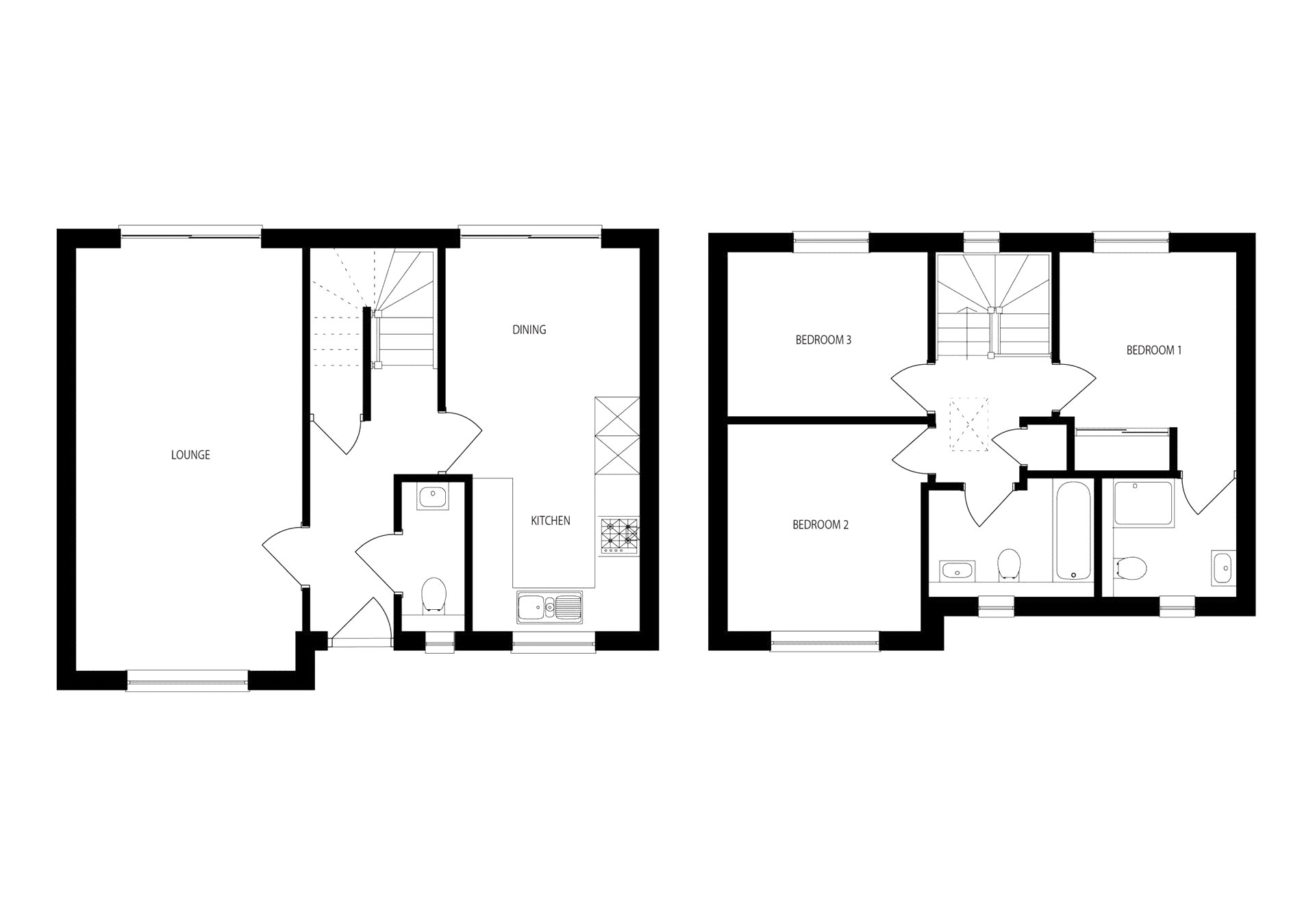Plot 11 The Kensey, 2, Gwel Trelulla, Helston floorplan