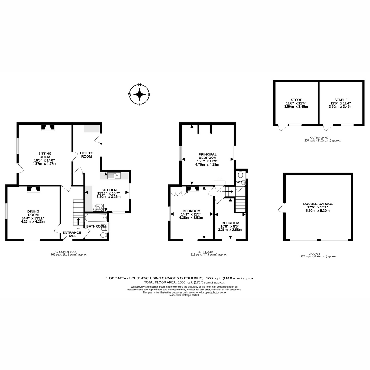 Rectory Cottage, Church Road, Norwich floorplan