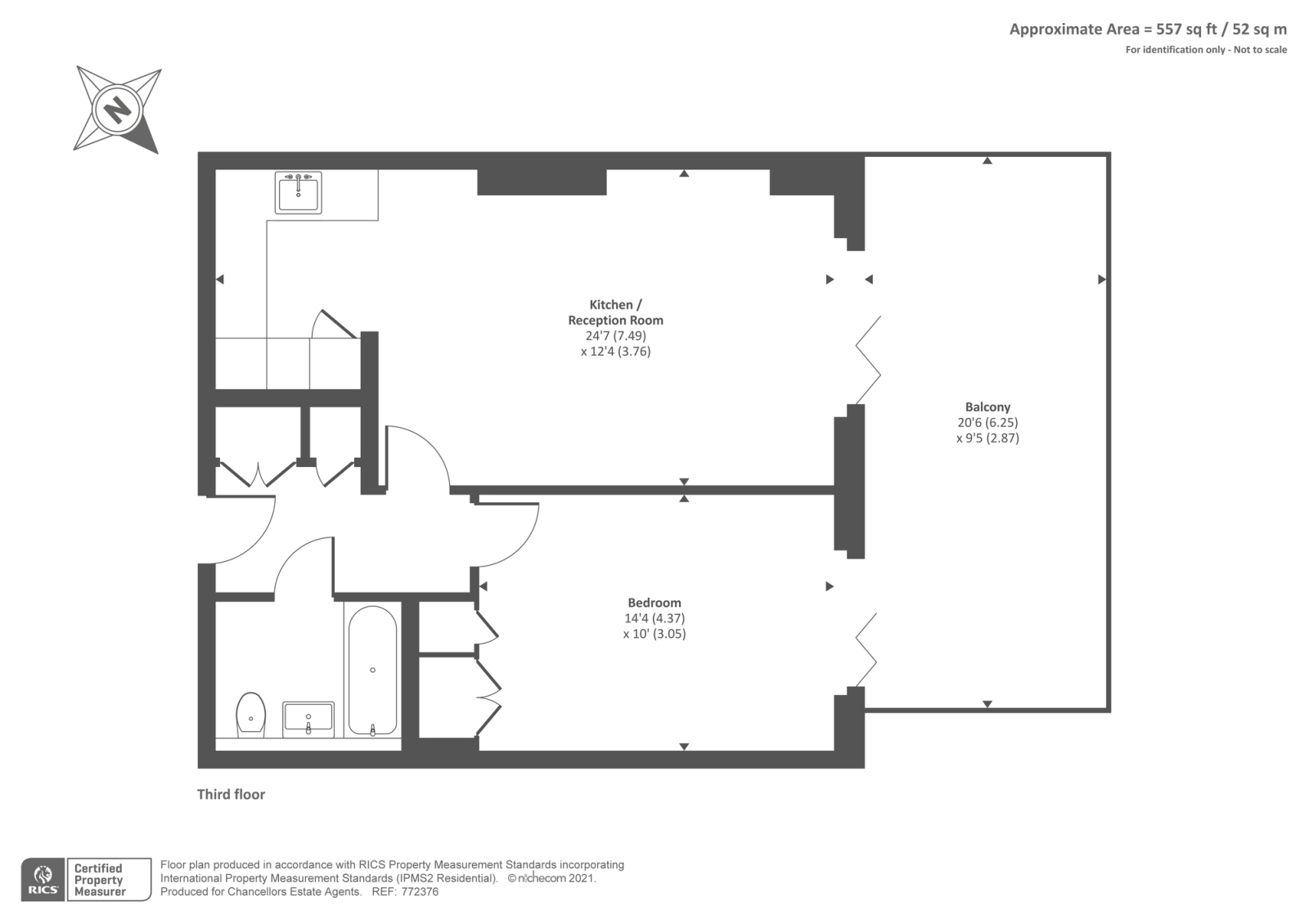 3, 105-109 Salusbury Road, London floorplan