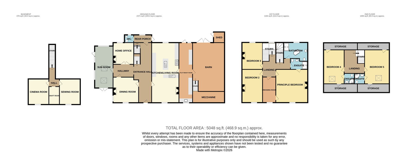 Arlecdon Parks Farm, Arlecdon Parks Road, Frizington floorplan