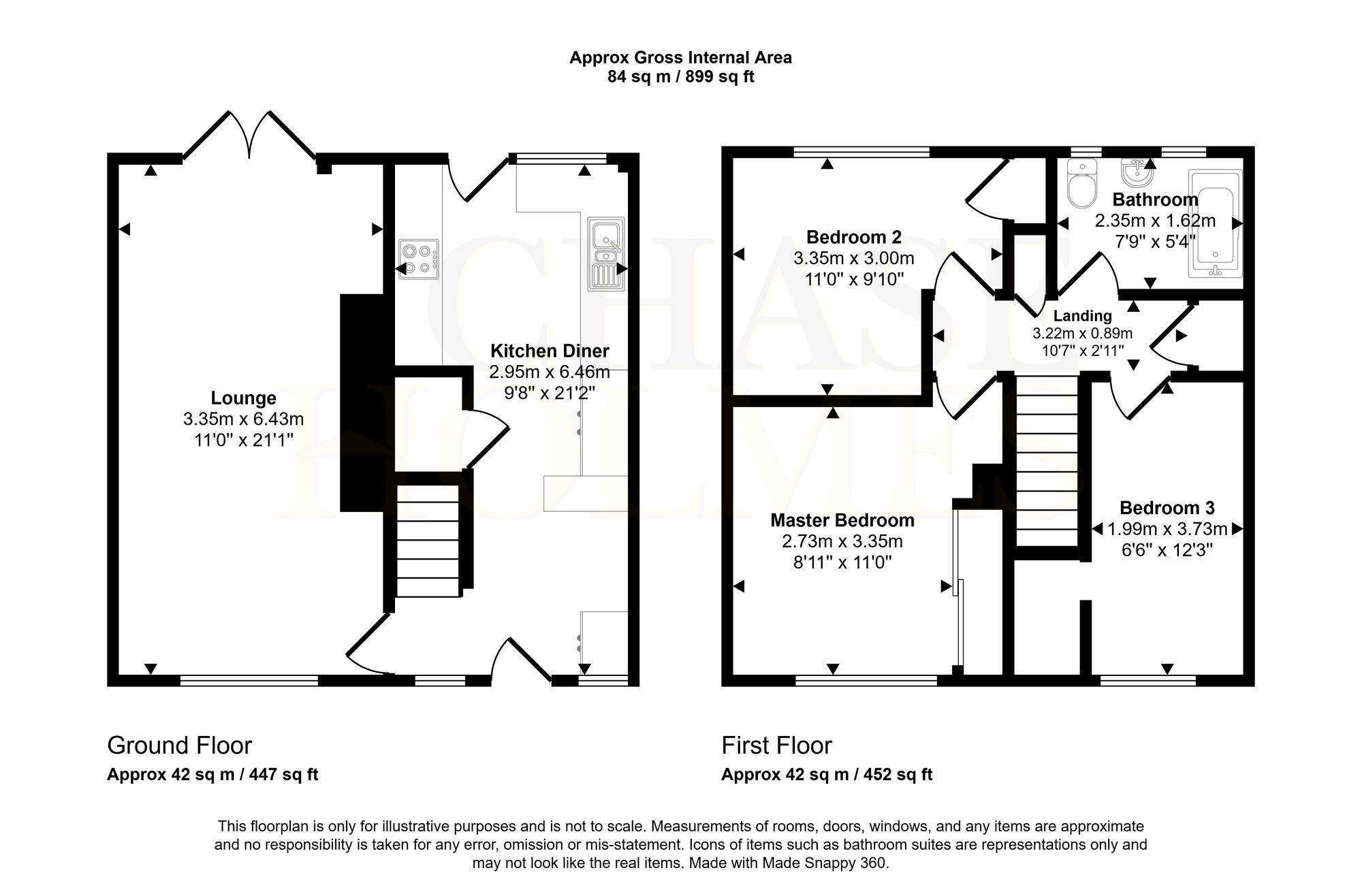 21 Windermere Crescent, Hebburn floorplan