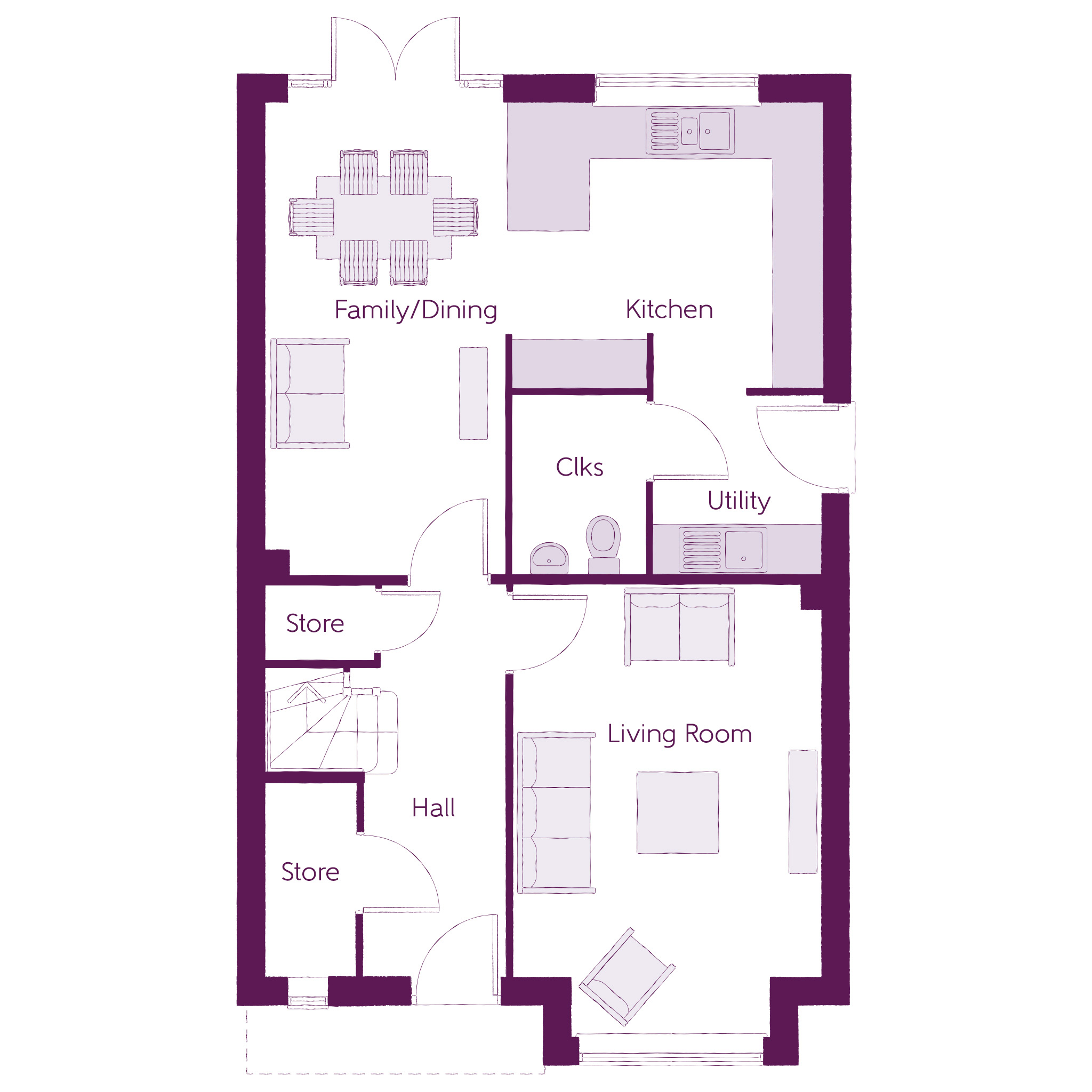 108, Stoke Road, Desborough floorplan