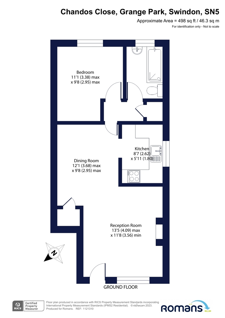 31, Chandos Close, Swindon floorplan