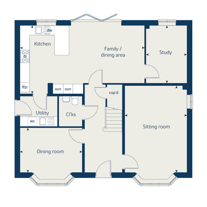 37, Osier Way, Buckingham floorplan