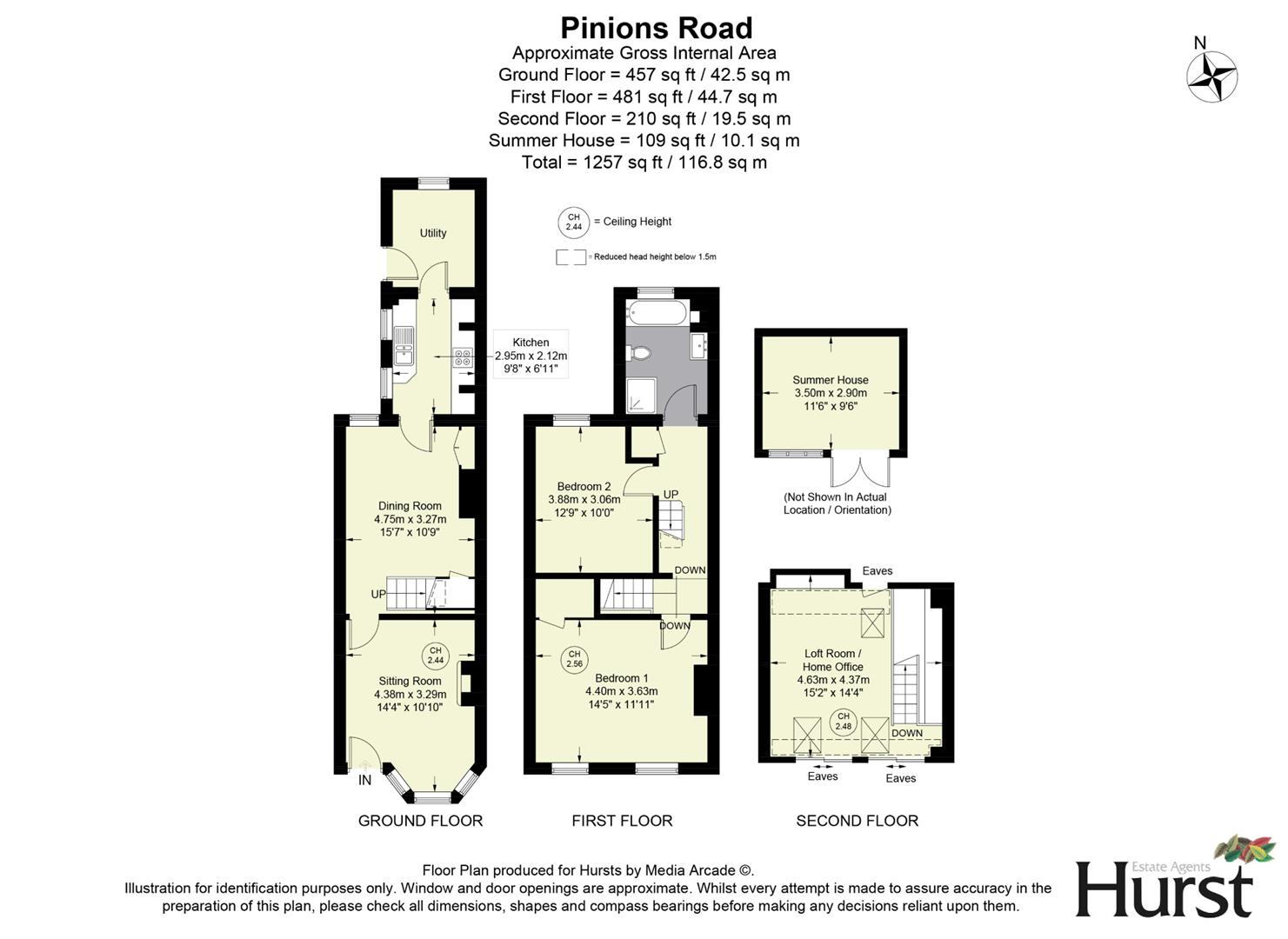 27, Pinions Road, High Wycombe floorplan
