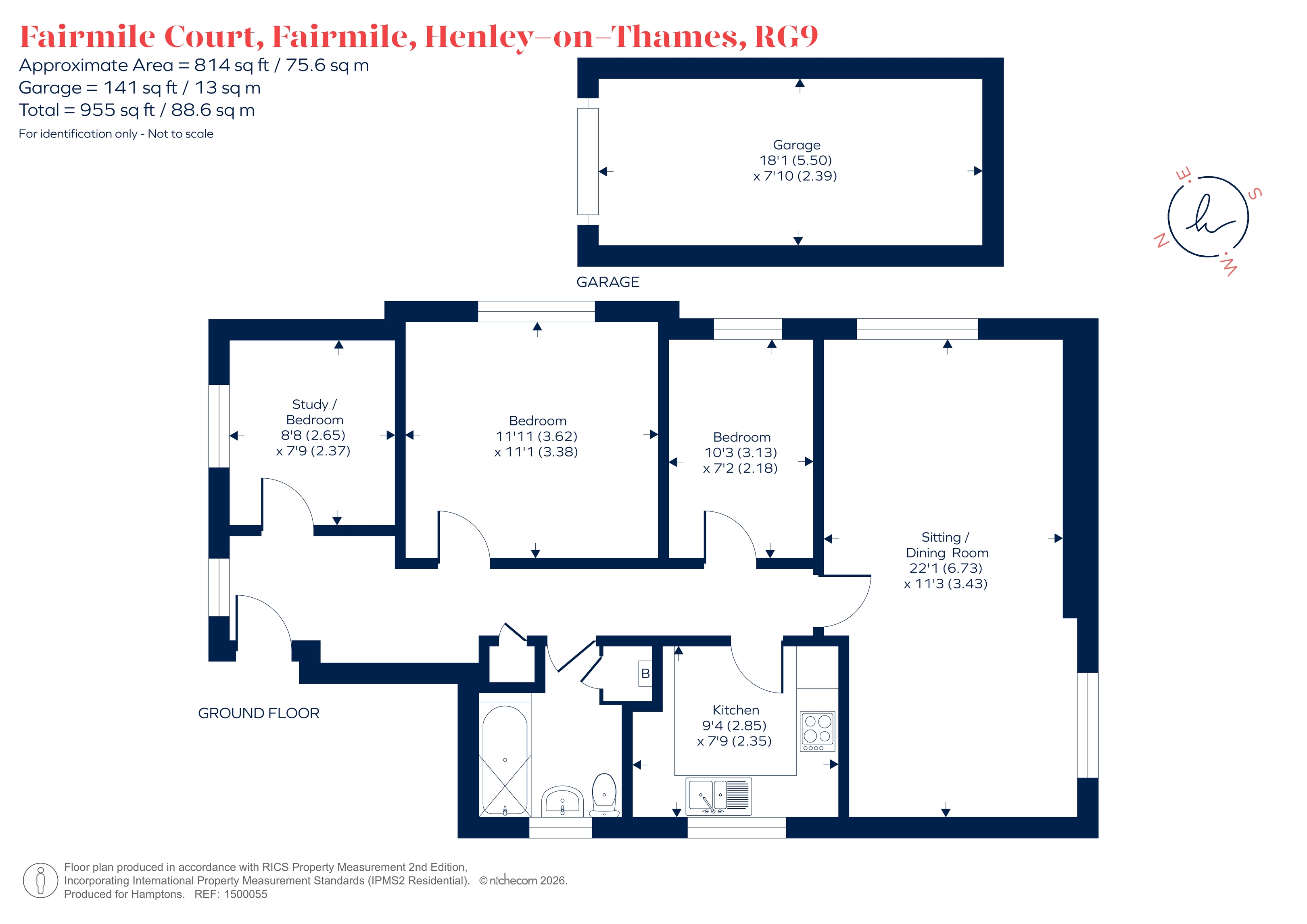 12, Fairmile Court, Fairmile, Henley On Thames floorplan