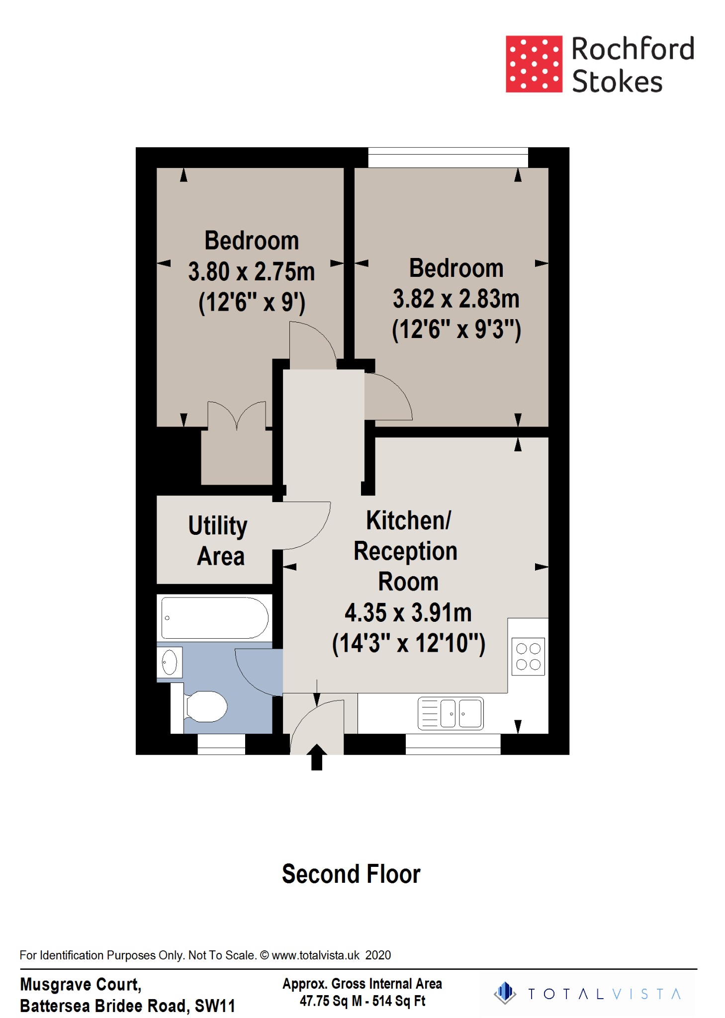 Flat 30, Musgrave Court, London floorplan