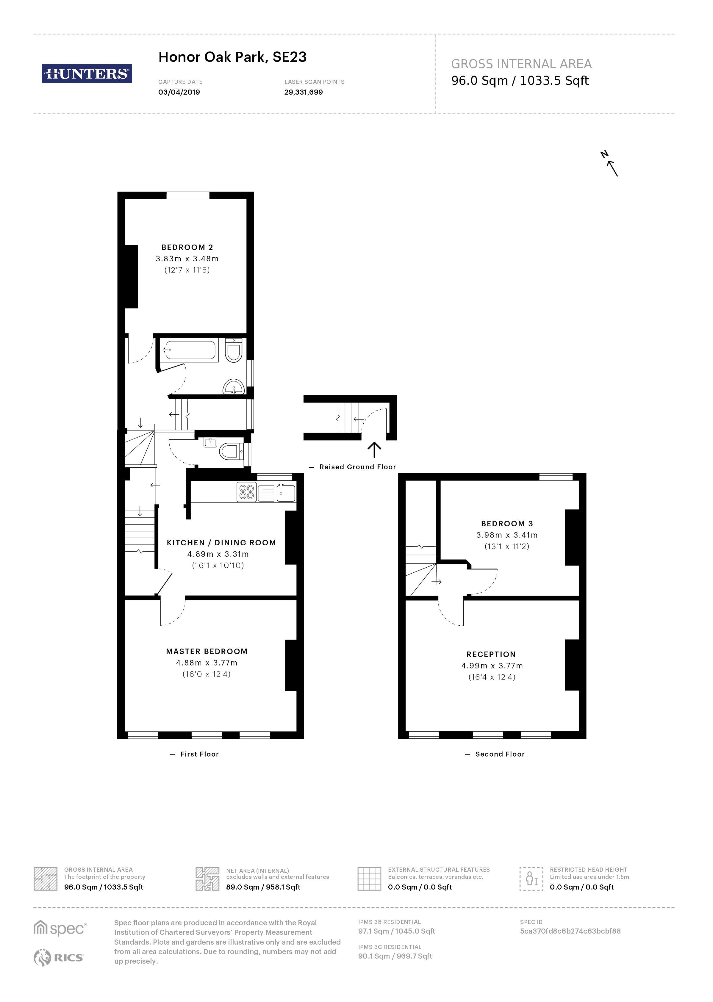 3 Bedrooms Flat to rent in Honor Oak Park, London SE23