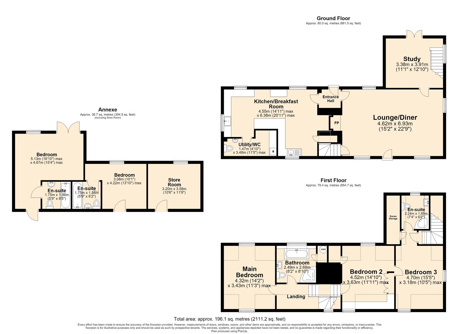The Cottage, Rectory Lane, Bunwell floorplan