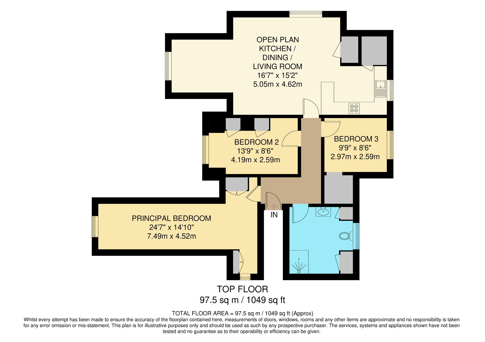 3 White Lodge Melville Avenue, South Croydon floorplan